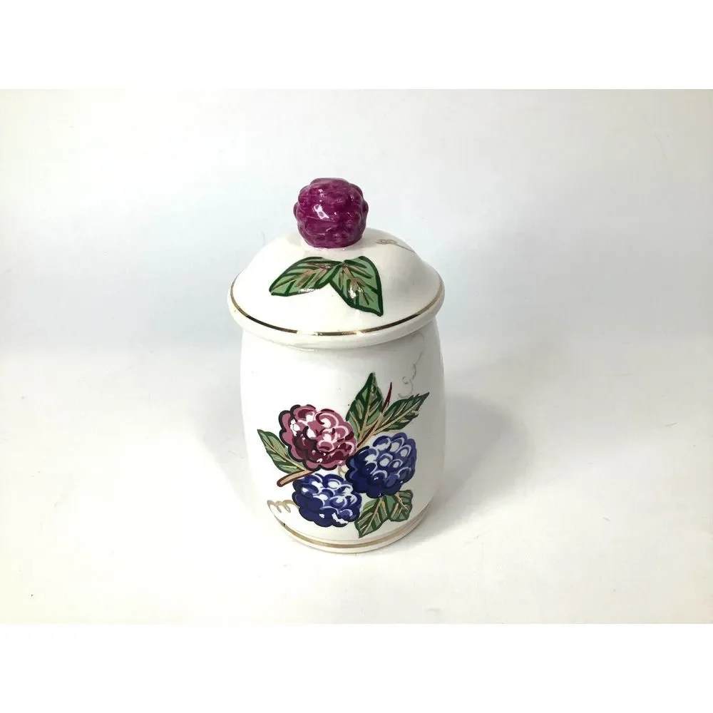 Vintage Knotts Berry Farm Ceramic Canister Sugar Jam‎ Made Japan 5